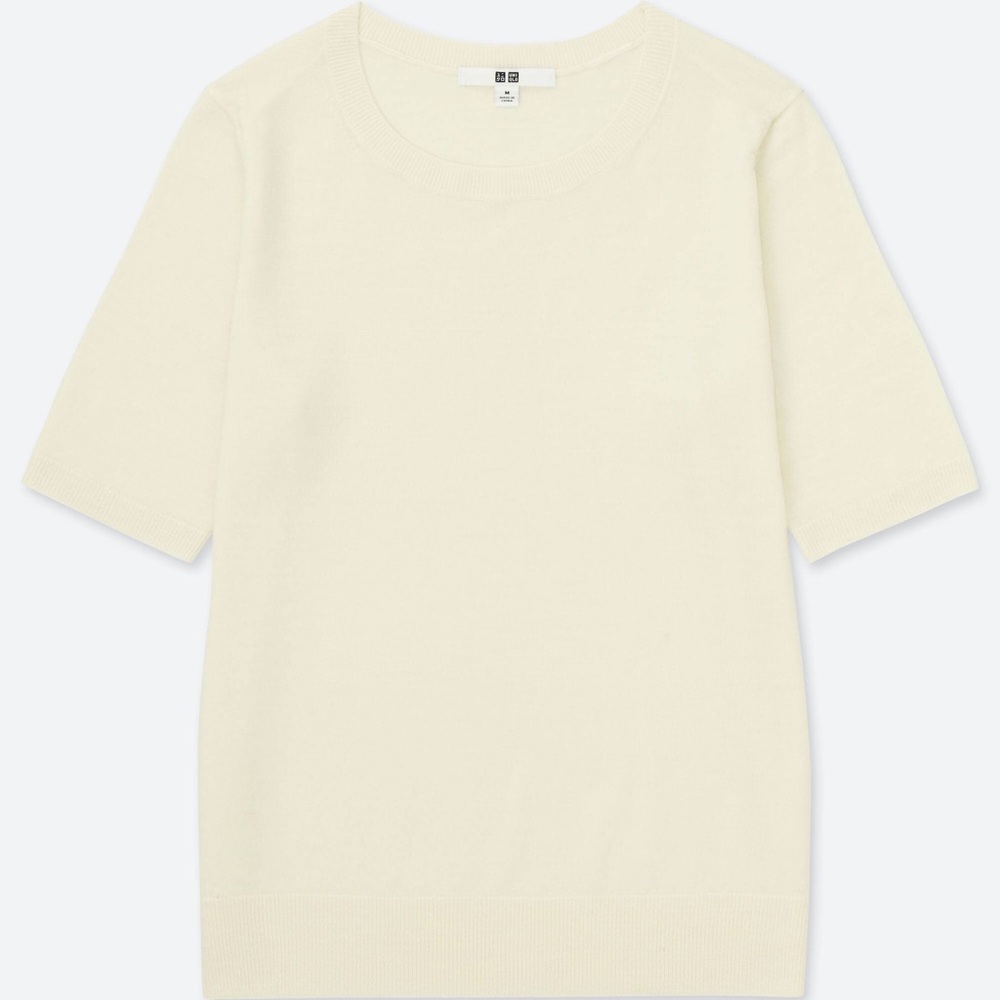 Extrafine merino wool half sweater